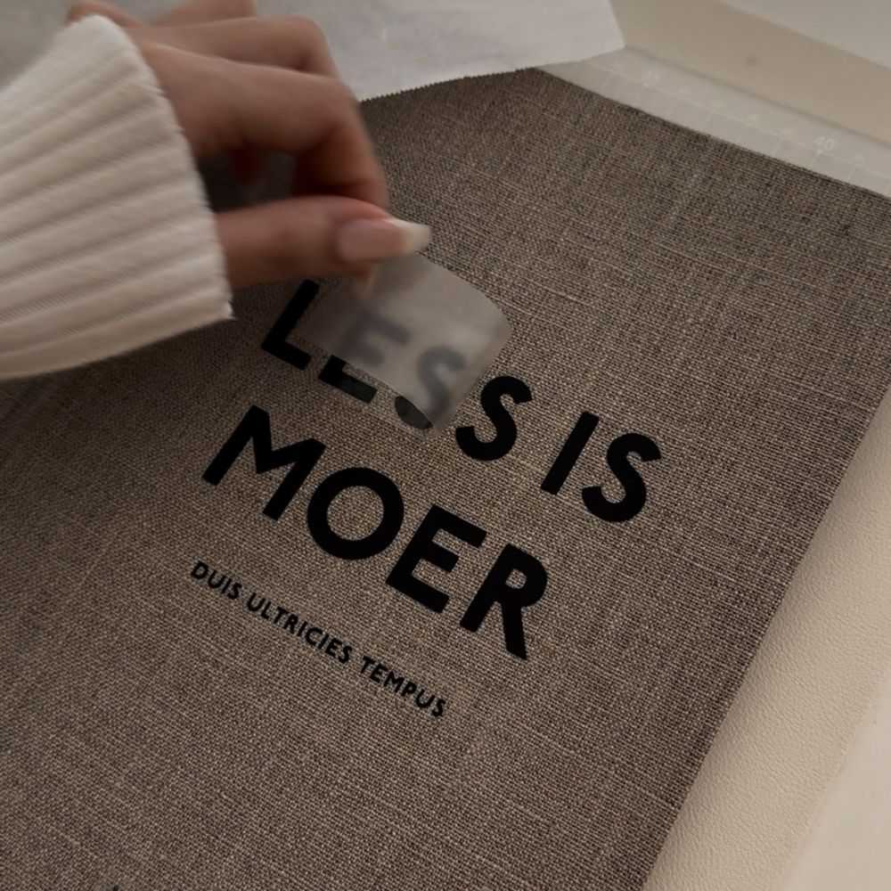 Silhouette CAMEO5でカットしたアイロンシートの転写作業