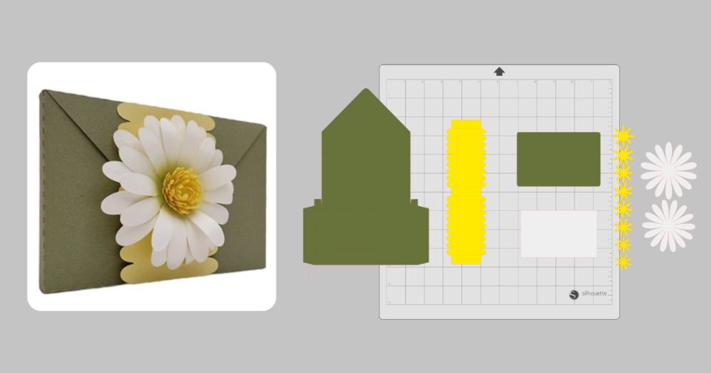 Silhouette Design Storeのデータで作ったギフトボックスと展開図